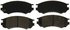 ZD549 by WAGNER - QuickStop Ceramic Disc Brake Pad Set