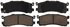 ZD553 by WAGNER - QuickStop Ceramic Disc Brake Pad Set