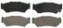 ZD556 by WAGNER - QuickStop Ceramic Disc Brake Pad Set