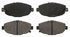 ZD571 by WAGNER - QuickStop Ceramic Disc Brake Pad Set