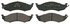 ZD576 by WAGNER - QuickStop Ceramic Disc Brake Pad Set