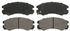 ZD579 by WAGNER - QuickStop Ceramic Disc Brake Pad Set