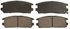 ZD580 by WAGNER - QuickStop Ceramic Disc Brake Pad Set