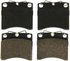 ZD581 by WAGNER - QuickStop Ceramic Disc Brake Pad Set
