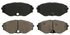 ZD587 by WAGNER - QuickStop Ceramic Disc Brake Pad Set