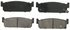 ZD588 by WAGNER - QuickStop Ceramic Disc Brake Pad Set