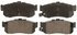 ZD595 by WAGNER - QuickStop Ceramic Disc Brake Pad Set