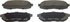 QC1073 by WAGNER - Wagner ThermoQuiet QC1073 Ceramic Disc Brake Pad Set