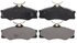 ZX338 by WAGNER - QuickStop Semi-Metallic Disc Brake Pad Set