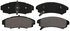 ZX353 by WAGNER - QuickStop Semi-Metallic Disc Brake Pad Set