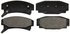 ZX354 by WAGNER - QuickStop Semi-Metallic Disc Brake Pad Set