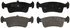 ZX359 by WAGNER - QuickStop Semi-Metallic Disc Brake Pad Set