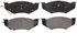 ZX367 by WAGNER - QuickStop Semi-Metallic Disc Brake Pad Set