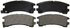 ZX401 by WAGNER - QuickStop Semi-Metallic Disc Brake Pad Set