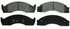 ZX411 by WAGNER - QuickStop Semi-Metallic Disc Brake Pad Set