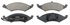 ZX421A by WAGNER - QuickStop Semi-Metallic Disc Brake Pad Set