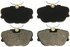 ZX493 by WAGNER - QuickStop Semi-Metallic Disc Brake Pad Set