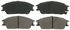 ZX497 by WAGNER - QuickStop Semi-Metallic Disc Brake Pad Set