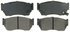 ZX510 by WAGNER - QuickStop Semi-Metallic Disc Brake Pad Set