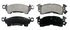 ZX52 by WAGNER - QuickStop Semi-Metallic Disc Brake Pad Set