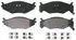 ZX522 by WAGNER - QuickStop Semi-Metallic Disc Brake Pad Set