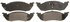 ZX529 by WAGNER - QuickStop Semi-Metallic Disc Brake Pad Set