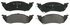 ZX529A by WAGNER - QuickStop Semi-Metallic Disc Brake Pad Set