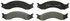 ZX557 by WAGNER - QuickStop Semi-Metallic Disc Brake Pad Set