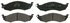 ZX576 by WAGNER - QuickStop Semi-Metallic Disc Brake Pad Set