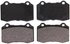 ZX592A by WAGNER - QuickStop Semi-Metallic Disc Brake Pad Set