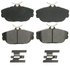 ZX601 by WAGNER - QuickStop Semi-Metallic Disc Brake Pad Set