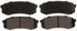 ZX606 by WAGNER - QuickStop Semi-Metallic Disc Brake Pad Set