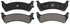 ZX625 by WAGNER - QuickStop Semi-Metallic Disc Brake Pad Set