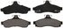 ZX628 by WAGNER - QuickStop Semi-Metallic Disc Brake Pad Set