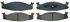 ZX632 by WAGNER - QuickStop Semi-Metallic Disc Brake Pad Set