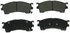 ZX637 by WAGNER - QuickStop Semi-Metallic Disc Brake Pad Set