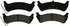 ZX664 by WAGNER - QuickStop Semi-Metallic Disc Brake Pad Set