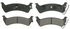 ZX666 by WAGNER - QuickStop Semi-Metallic Disc Brake Pad Set