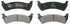 ZX667A by WAGNER - QuickStop Semi-Metallic Disc Brake Pad Set