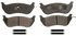 ZX674A by WAGNER - QuickStop Semi-Metallic Disc Brake Pad Set