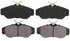 ZX676 by WAGNER - QuickStop Semi-Metallic Disc Brake Pad Set