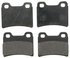 ZX693 by WAGNER - QuickStop Semi-Metallic Disc Brake Pad Set