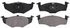 ZX694 by WAGNER - QuickStop Semi-Metallic Disc Brake Pad Set
