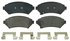 ZX699 by WAGNER - QuickStop Semi-Metallic Disc Brake Pad Set