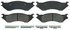 ZX702 by WAGNER - QuickStop Semi-Metallic Disc Brake Pad Set