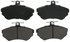 ZX704 by WAGNER - QuickStop Semi-Metallic Disc Brake Pad Set