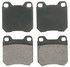 ZX709 by WAGNER - QuickStop Semi-Metallic Disc Brake Pad Set