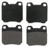 ZX709A by WAGNER - QuickStop Semi-Metallic Disc Brake Pad Set