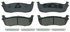 ZX711 by WAGNER - QuickStop Semi-Metallic Disc Brake Pad Set