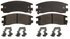 ZX714 by WAGNER - QuickStop Semi-Metallic Disc Brake Pad Set